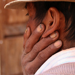 Image showing Farmer in the Andes of Peru