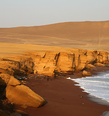 Image showing Red Beach, Paracas, Peru