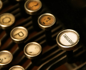 Image showing old typewriter