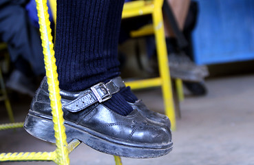 Image showing Shoes Of Child In Peru