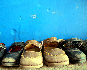 Image showing Shoes Of Child In Peru