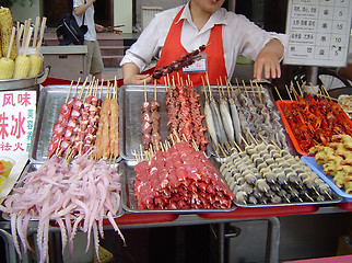 Image showing food on a chinese market
