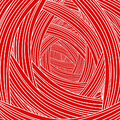 Image showing Abstract Red Wave Background