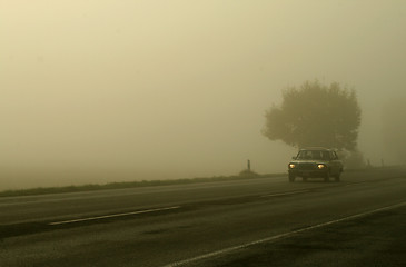 Image showing Street With Fog