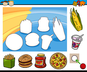 Image showing cartoon educational preschool task