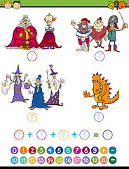 Image showing cartoon math game for kids