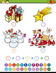 Image showing math game cartoon illustration