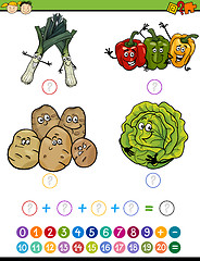 Image showing mathematical task cartoon