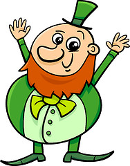 Image showing saint patrick leprechaun cartoon