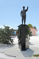 Image showing Clearwater Beach Florida Statue