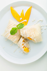 Image showing Thai Dessert Crepes