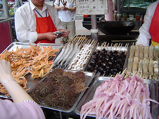 Image showing food on a chinese market