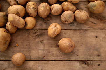 Image showing potatos on a old market