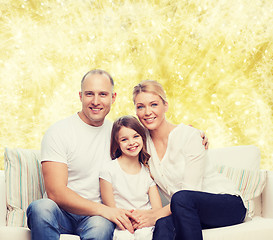 Image showing happy family at home