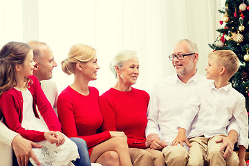 Image showing smiling family at home