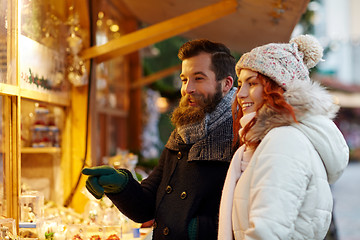 Image showing happy couple walking outdoors