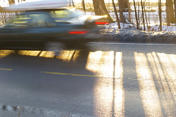 Image showing Moving car