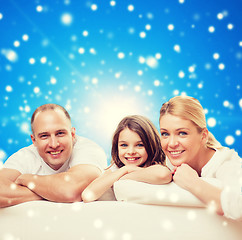 Image showing happy family at home