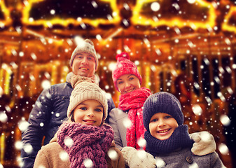 Image showing happy family outdoors