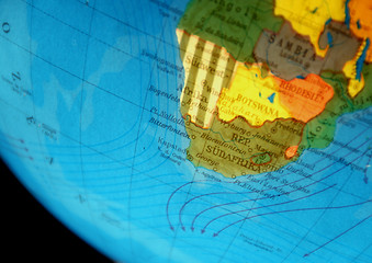 Image showing Globe With Africa