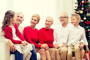 Image showing smiling family at home