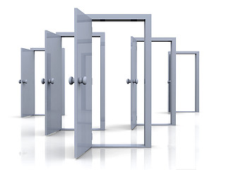 Image showing Open Doors - Possibilities