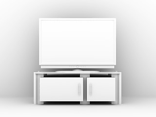 Image showing White Plasma TV