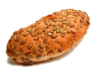 Image showing Bread on white background