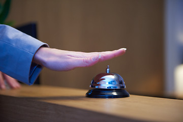 Image showing hotel reception bell