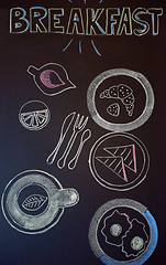 Image showing chalkboard drawings