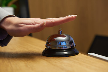 Image showing hotel reception bell