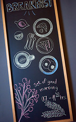 Image showing chalkboard drawings