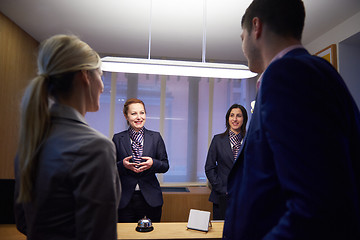 Image showing Couple on a business trip