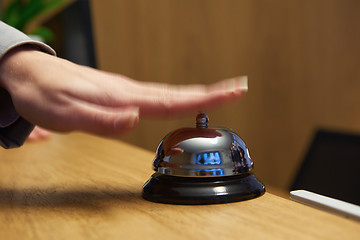 Image showing hotel reception bell