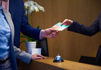 Image showing Couple on a business trip