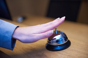 Image showing hotel reception bell