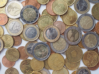 Image showing Euro coins