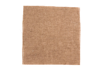 Image showing Brown fabric sample