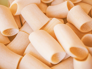 Image showing Retro looking Paccheri pasta