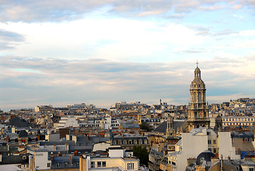 Image showing Paris rooftops