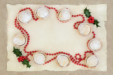 Image showing Christmas Mince Pie Border