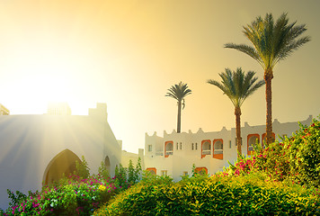 Image showing Morning on resort