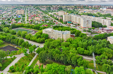 Image showing Aerial view on school No. 30. Tyumen. Russia