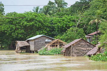 Image showing Monsoon flooding in Myanmar 2015