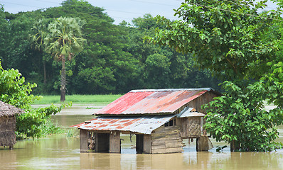 Image showing Monsoon flooding in Myanmar 2015