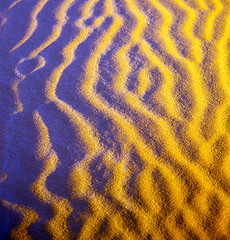 Image showing the brown sand dune in the sahara morocco desert 