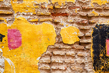 Image showing red tile in morocco africa texture yellow