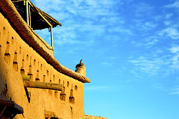 Image showing season clouds   africa in     contruction and   village