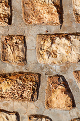 Image showing red tile in morocco  texture abstract wall brick