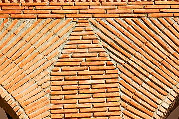 Image showing red tile in morocco africa 